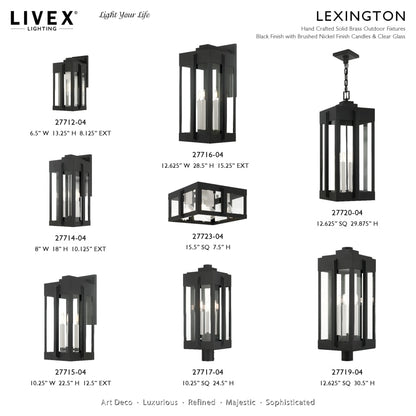 Livex Lighting Lexington 4 Light 13" Wide Outdoor Pendant
