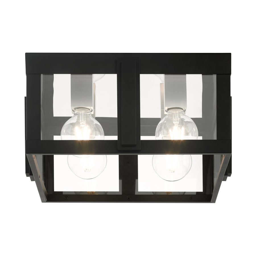 Livex Lighting Lexington 4 Light 16" Wide Outdoor Flush Mount Square Ceiling Fixture
