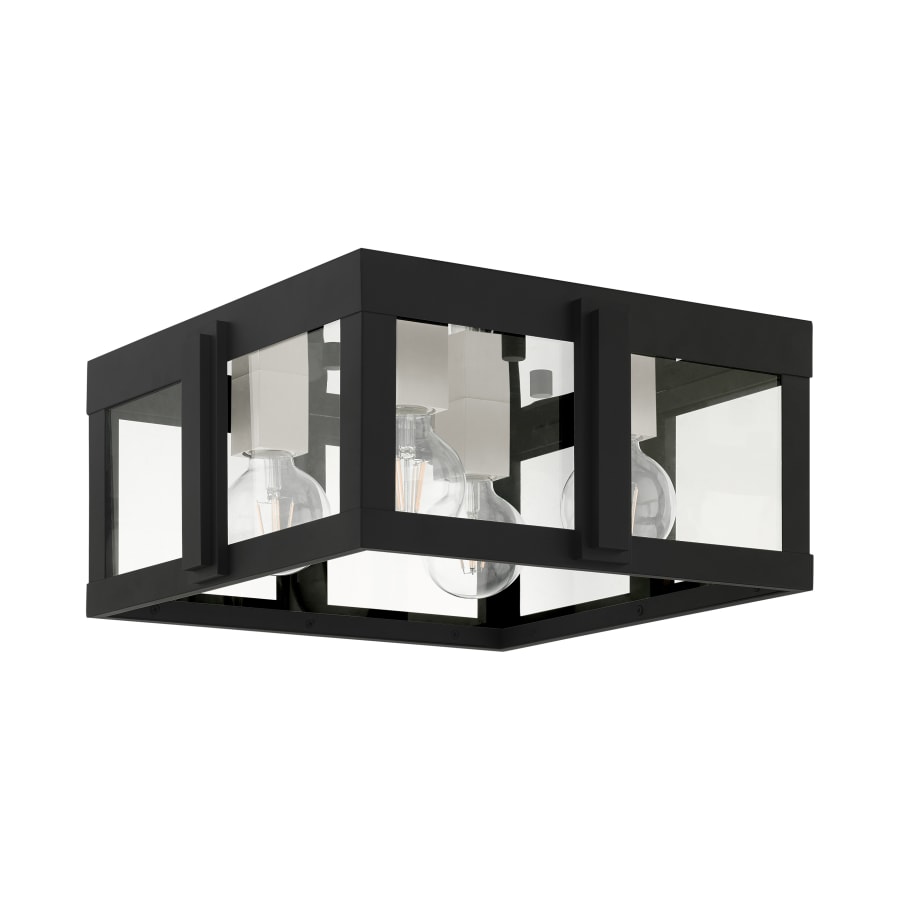 Livex Lighting Lexington 4 Light 16" Wide Outdoor Flush Mount Square Ceiling Fixture