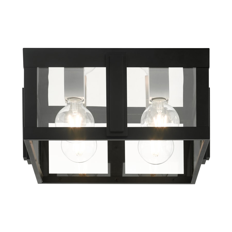 Livex Lighting Lexington 4 Light 16" Wide Outdoor Flush Mount Square Ceiling Fixture