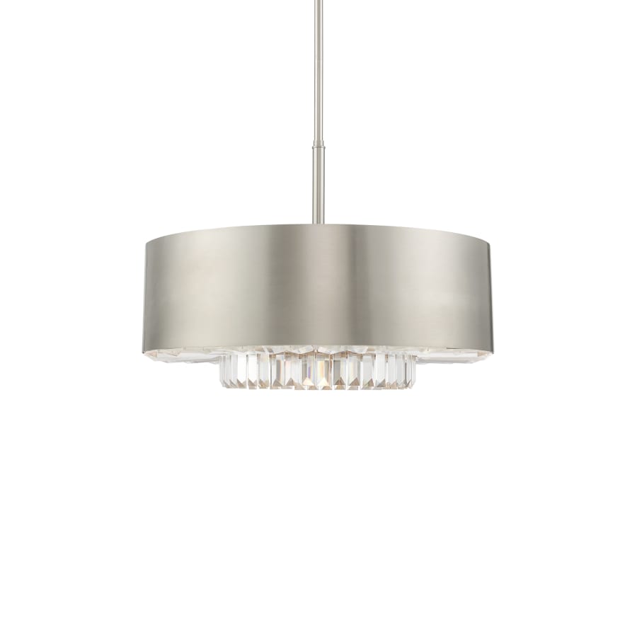 Livex Lighting Madison 6 Light 24" Wide Crystal Drum Chandelier