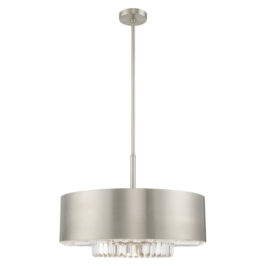 Livex Lighting Madison 6 Light 24" Wide Crystal Drum Chandelier