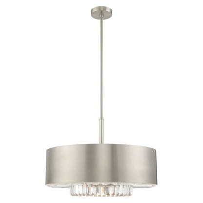 Livex Lighting Madison 6 Light 24" Wide Crystal Drum Chandelier