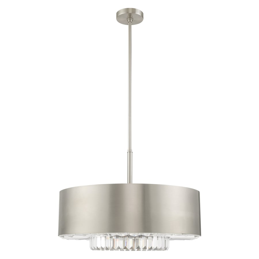 Livex Lighting Madison 6 Light 24" Wide Crystal Drum Chandelier