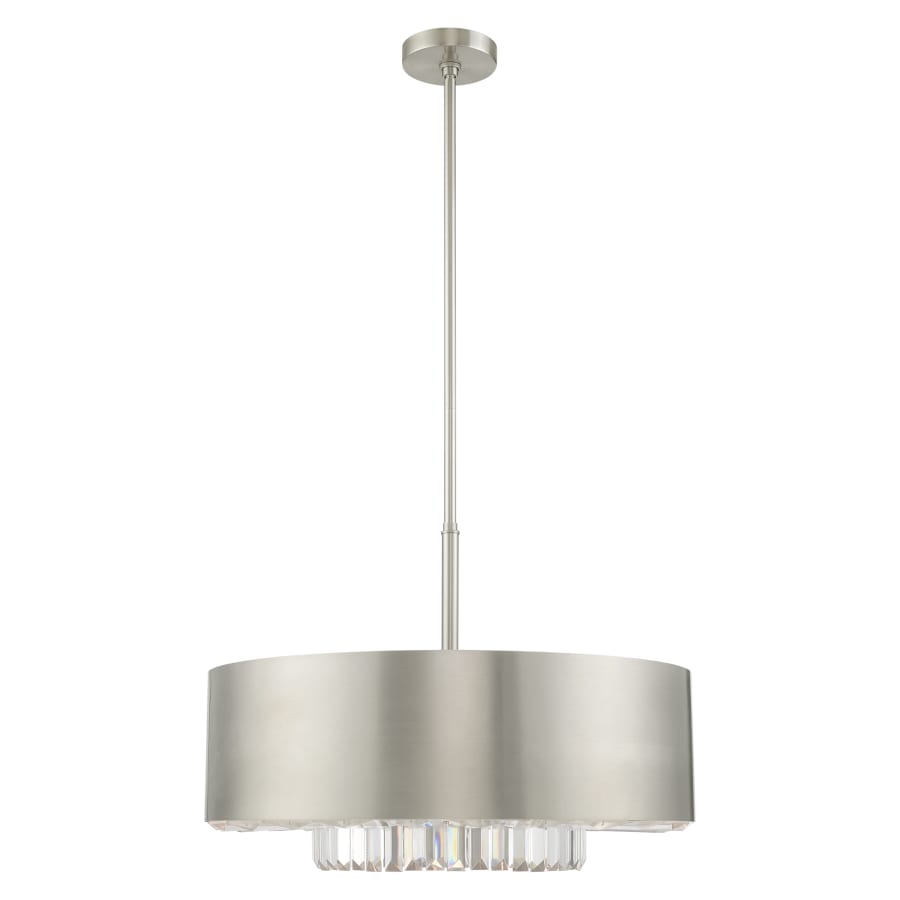 Livex Lighting Madison 6 Light 24" Wide Crystal Drum Chandelier