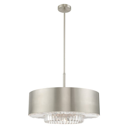 Livex Lighting Madison 6 Light 24" Wide Crystal Drum Chandelier