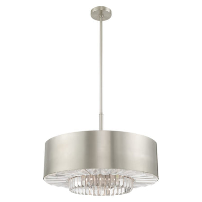 Livex Lighting Madison 6 Light 24" Wide Crystal Drum Chandelier