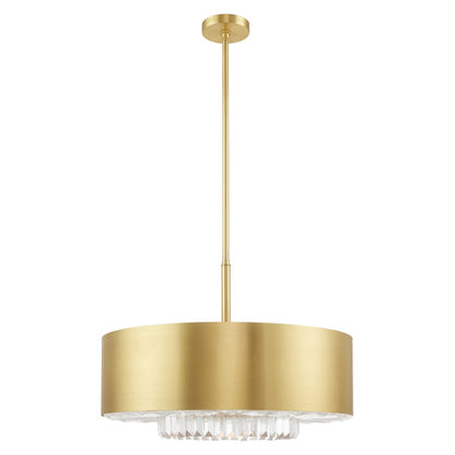 Livex Lighting Madison 6 Light 24" Wide Crystal Drum Chandelier