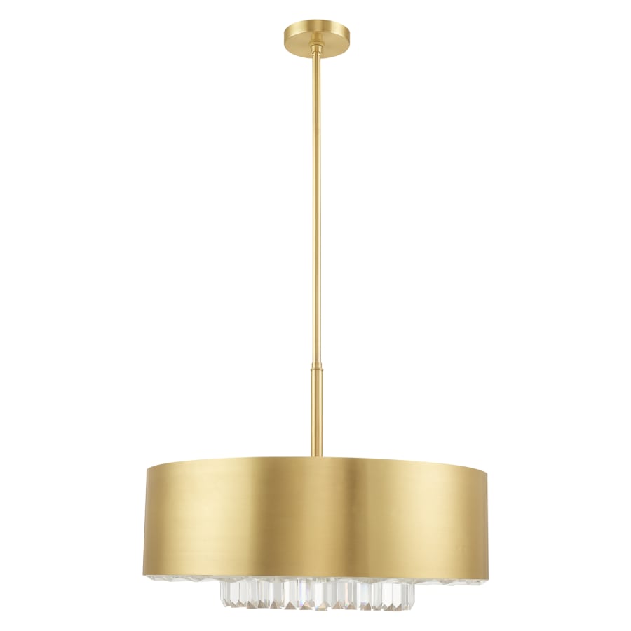 Livex Lighting Madison 6 Light 24" Wide Crystal Drum Chandelier