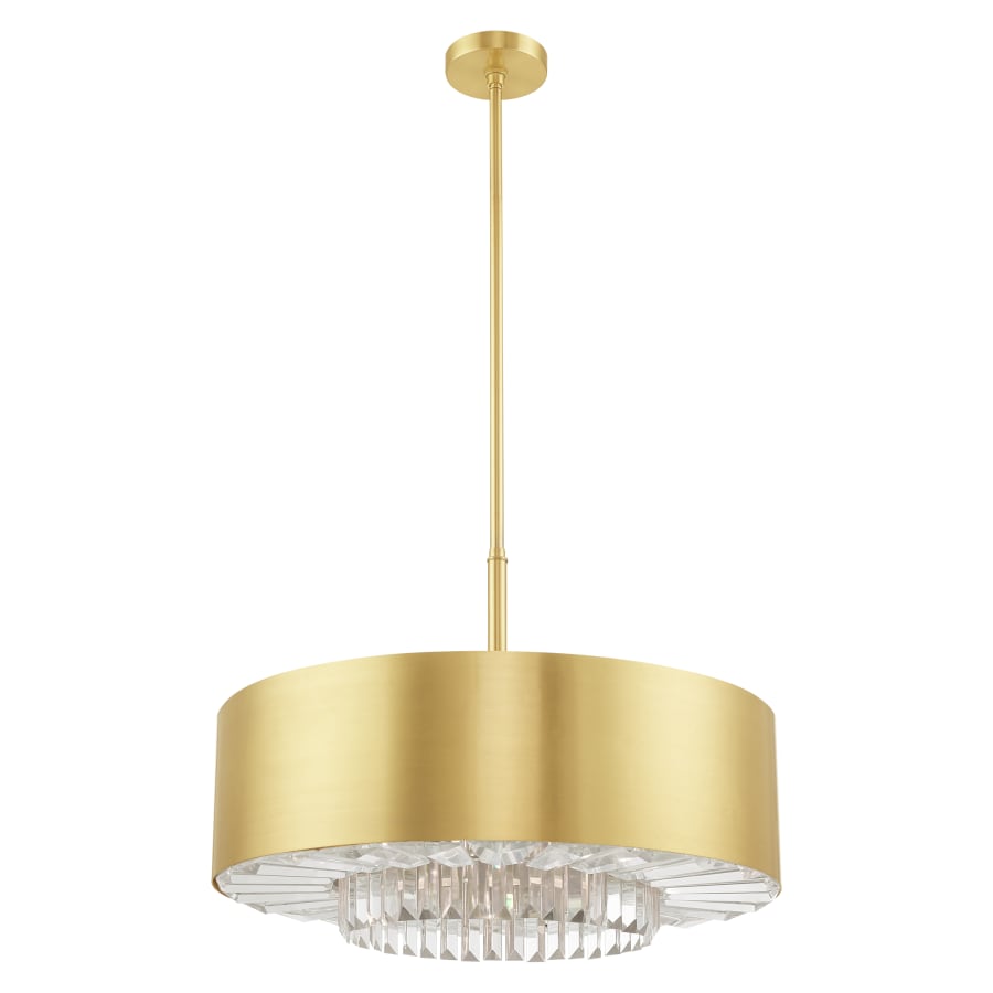 Livex Lighting Madison 6 Light 24" Wide Crystal Drum Chandelier