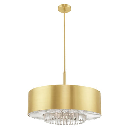 Livex Lighting Madison 6 Light 24" Wide Crystal Drum Chandelier