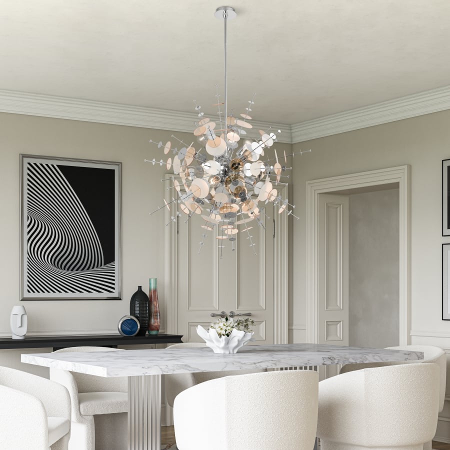 Livex Lighting Circulo 8 Light 37" Wide Sputnik Chandelier