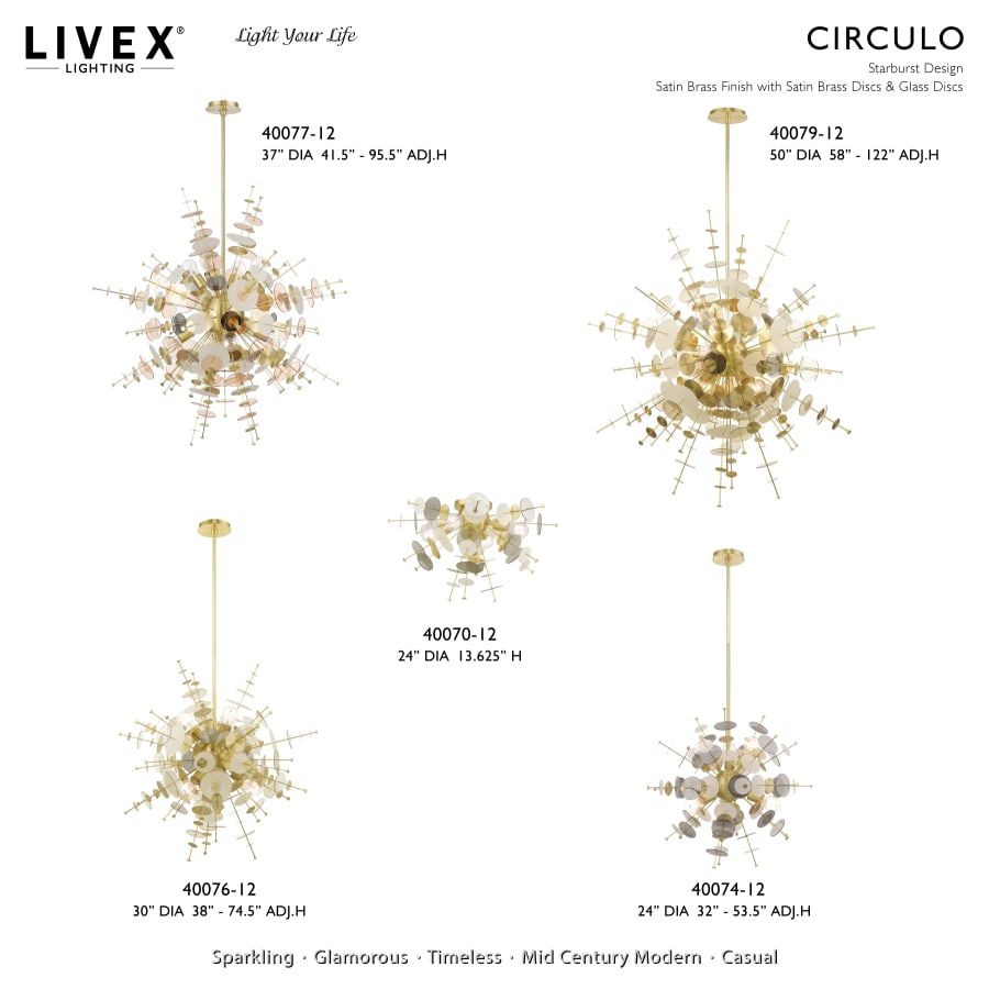 Livex Lighting Circulo 8 Light 37" Wide Sputnik Chandelier