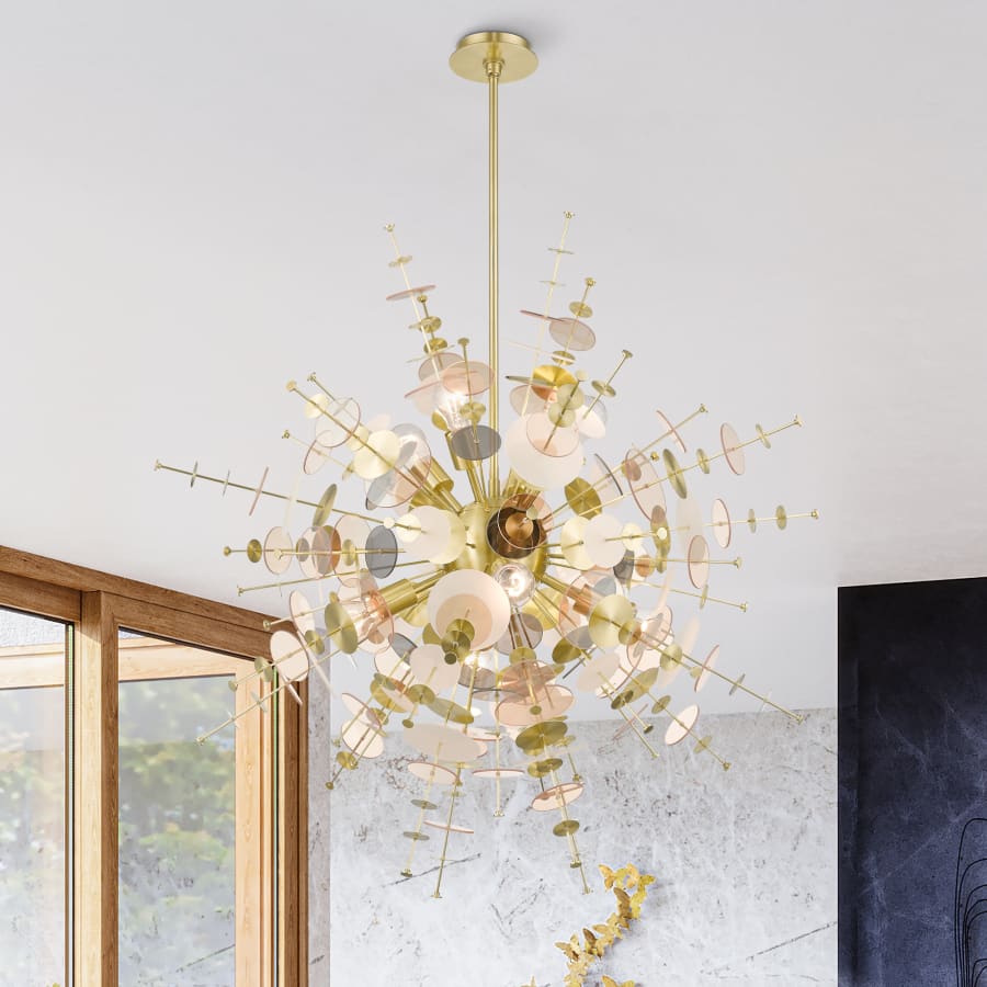 Livex Lighting Circulo 8 Light 37" Wide Sputnik Chandelier
