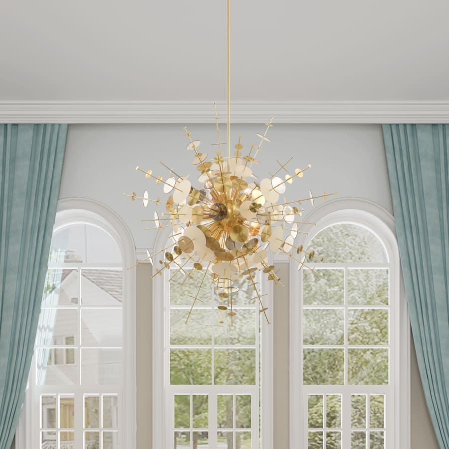 Livex Lighting Circulo 12 Light 50" Wide Sputnik Chandelier