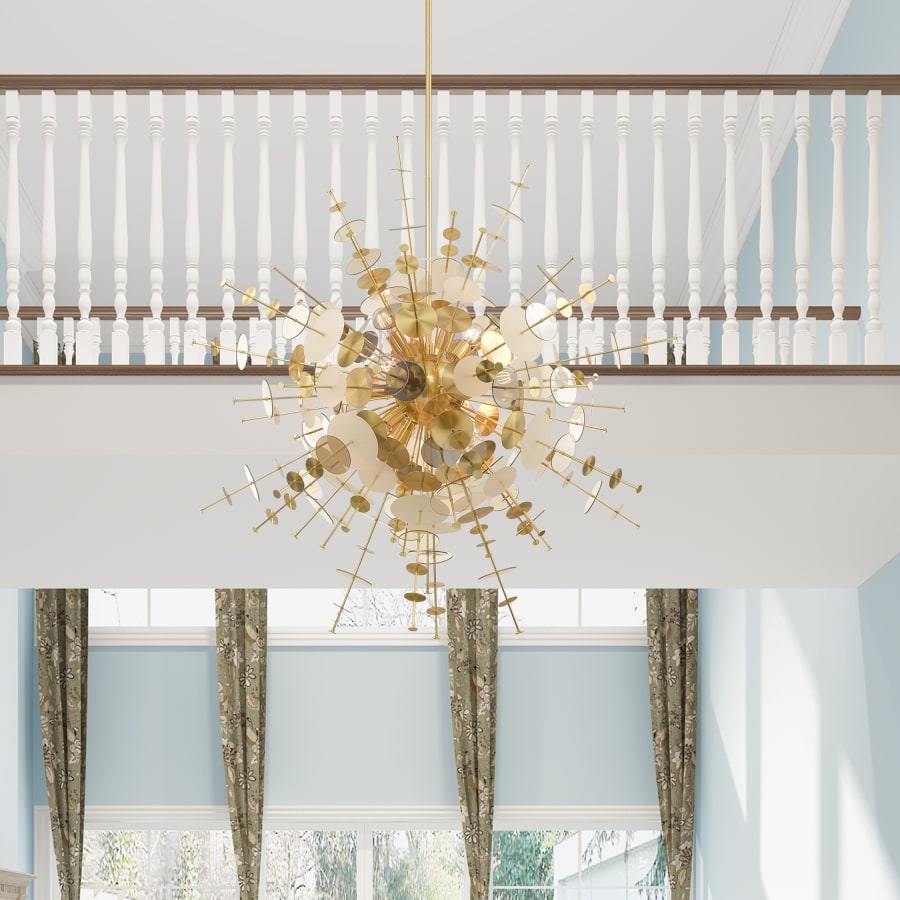 Livex Lighting Circulo 12 Light 50" Wide Sputnik Chandelier