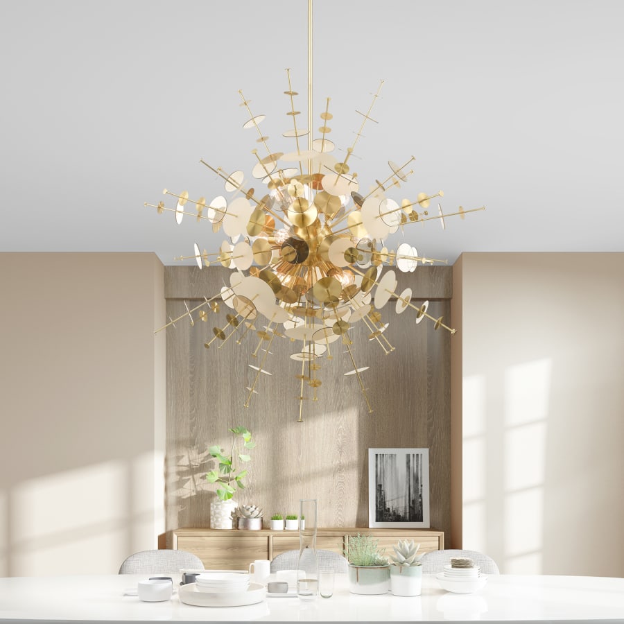 Livex Lighting Circulo 12 Light 50" Wide Sputnik Chandelier