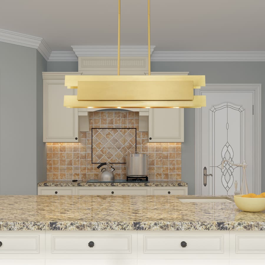 Livex Lighting Varick 4 Light 36" Wide Linear Chandelier