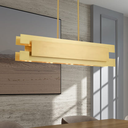 Livex Lighting Varick 4 Light 36" Wide Linear Chandelier