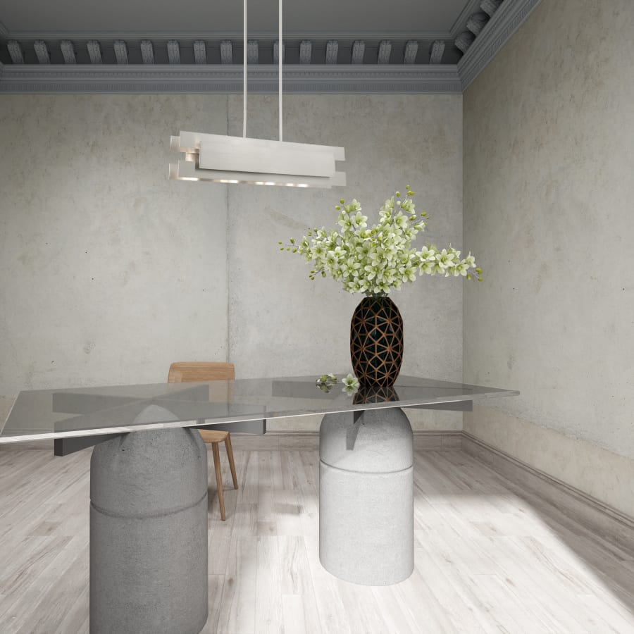 Livex Lighting Varick 4 Light 36" Wide Linear Chandelier