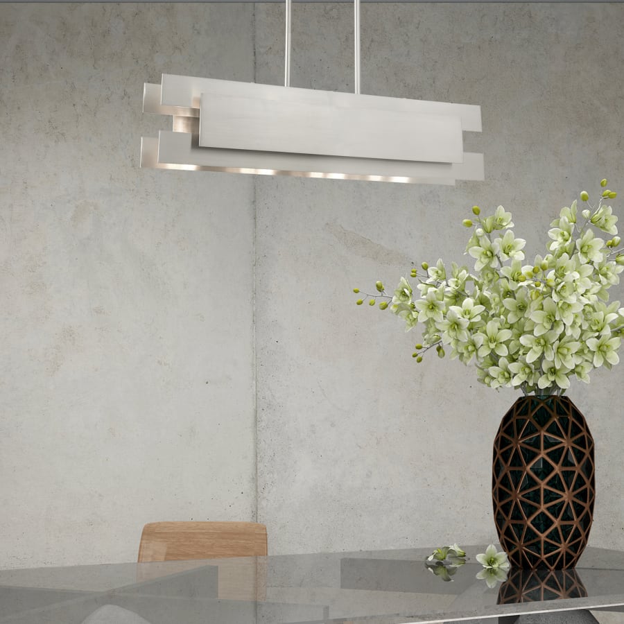 Livex Lighting Varick 4 Light 36" Wide Linear Chandelier