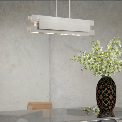 Livex Lighting Varick 4 Light 36" Wide Linear Chandelier
