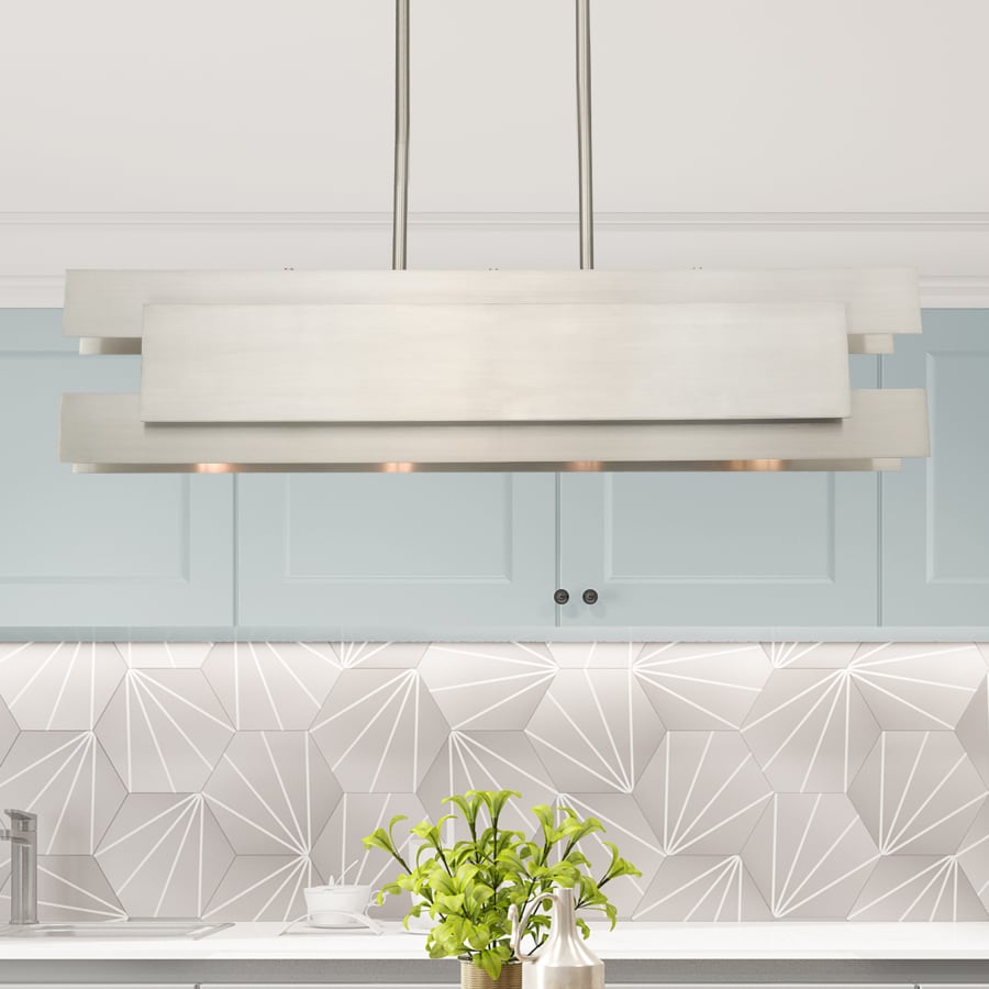 Livex Lighting Varick 4 Light 36" Wide Linear Chandelier