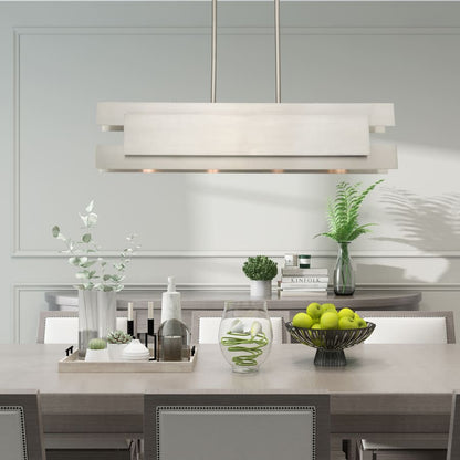Livex Lighting Varick 4 Light 36" Wide Linear Chandelier