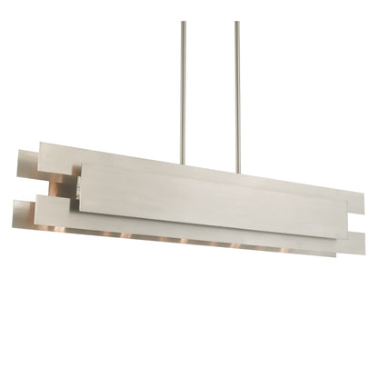 Livex Lighting Varick 5 Light 46" Wide Linear Chandelier