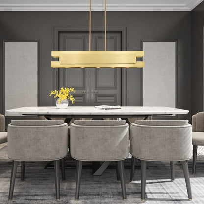 Livex Lighting Varick 5 Light 46" Wide Linear Chandelier