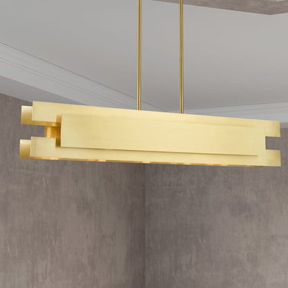 Livex Lighting Varick 5 Light 46" Wide Linear Chandelier