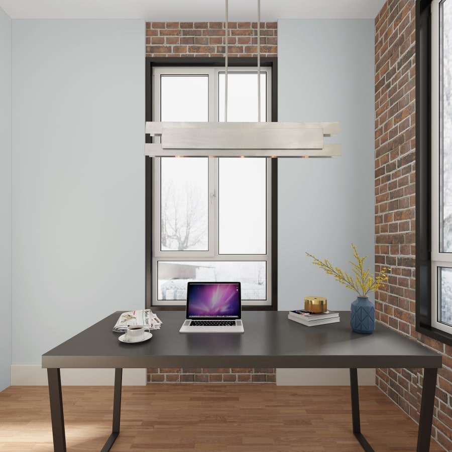 Livex Lighting Varick 5 Light 46" Wide Linear Chandelier