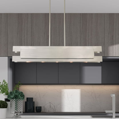 Livex Lighting Varick 5 Light 46" Wide Linear Chandelier