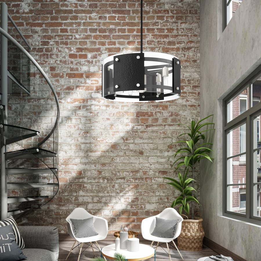 Livex Lighting Barcelona 7 Light 8" Wide Drum Chandelier