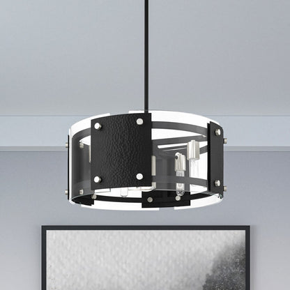 Livex Lighting Barcelona 7 Light 8" Wide Drum Chandelier