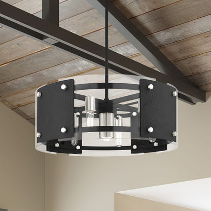Livex Lighting Barcelona 7 Light 27" Wide Drum Chandelier