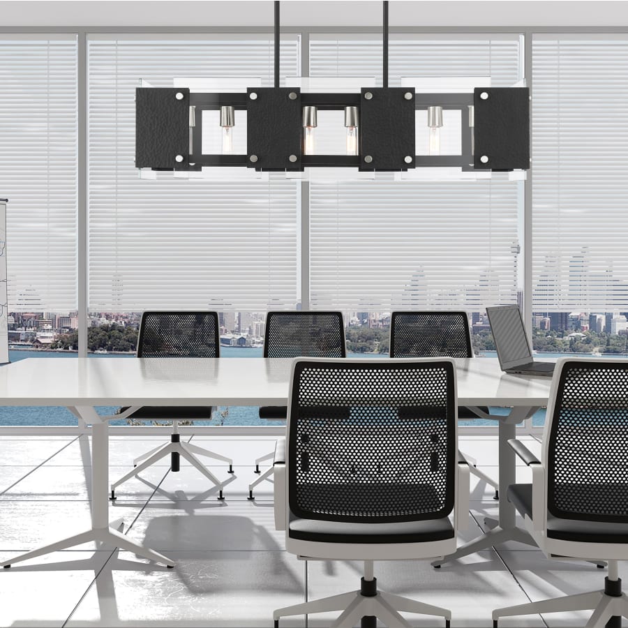 Livex Lighting Barcelona 8 Light 44" Wide Linear Chandelier