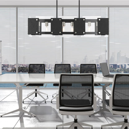 Livex Lighting Barcelona 8 Light 44" Wide Linear Chandelier