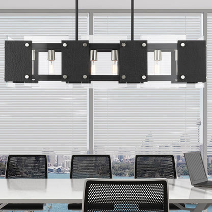 Livex Lighting Barcelona 8 Light 44" Wide Linear Chandelier