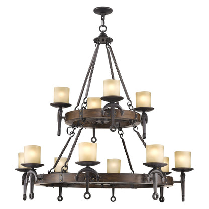 Livex Lighting Cape May 12 Light 2 Tier Chandelier