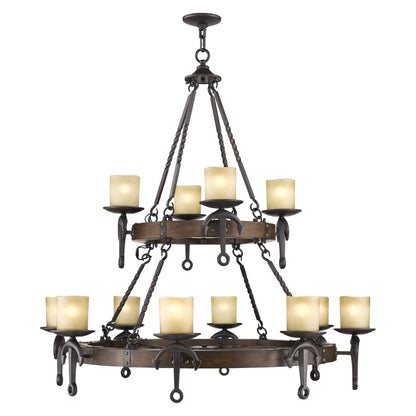 Livex Lighting Cape May 12 Light 2 Tier Chandelier