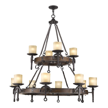 Livex Lighting Cape May 12 Light 2 Tier Chandelier