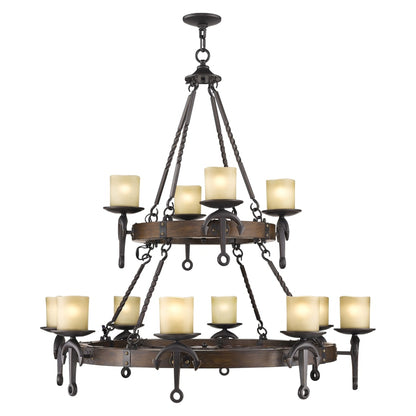 Livex Lighting Cape May 12 Light 2 Tier Chandelier