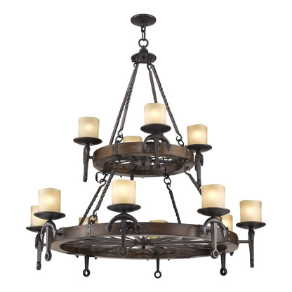 Livex Lighting Cape May 12 Light 2 Tier Chandelier