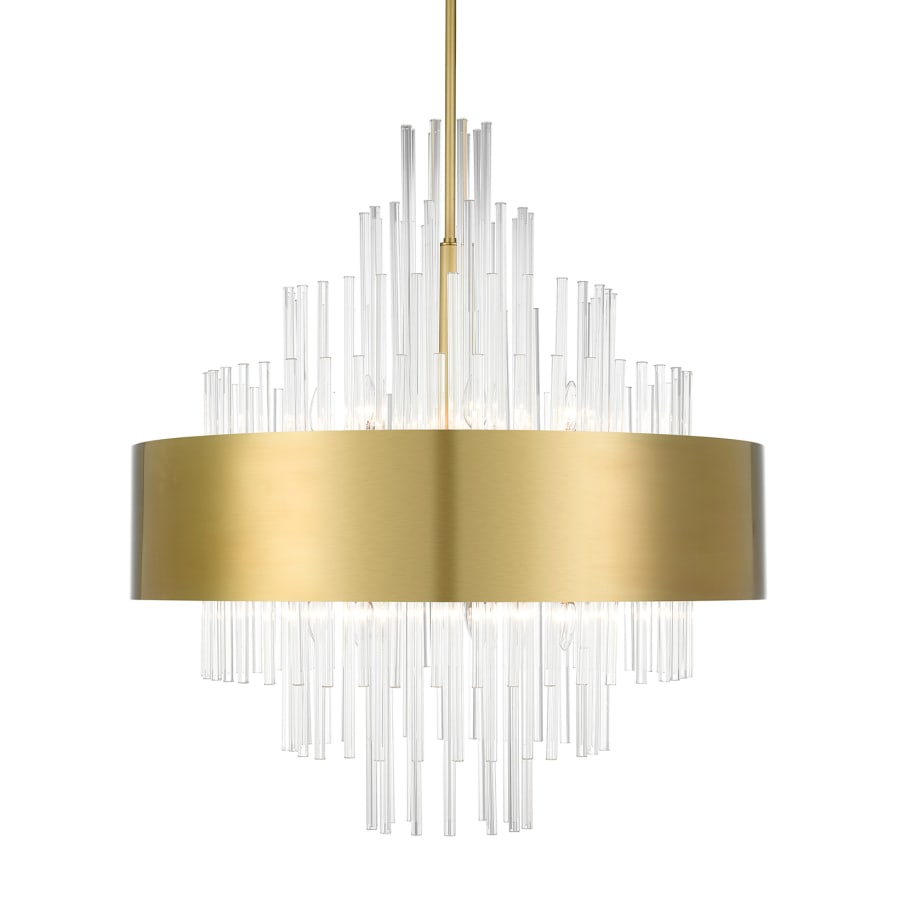 Livex Lighting Orenburg 14 Light 35" Wide Crystal Waterfall Chandelier