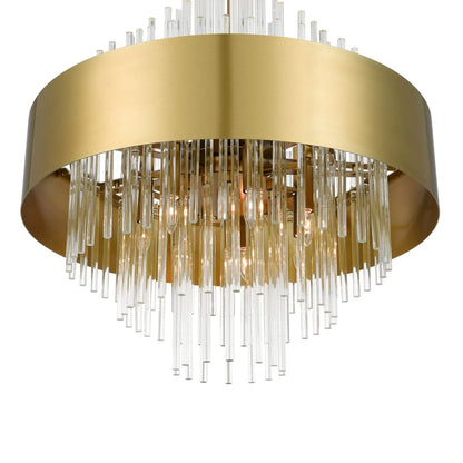 Livex Lighting Orenburg 14 Light 35" Wide Crystal Waterfall Chandelier