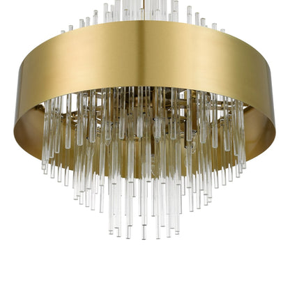 Livex Lighting Orenburg 14 Light 35" Wide Crystal Waterfall Chandelier