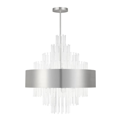 Livex Lighting Orenburg 14 Light 35" Wide Crystal Waterfall Chandelier