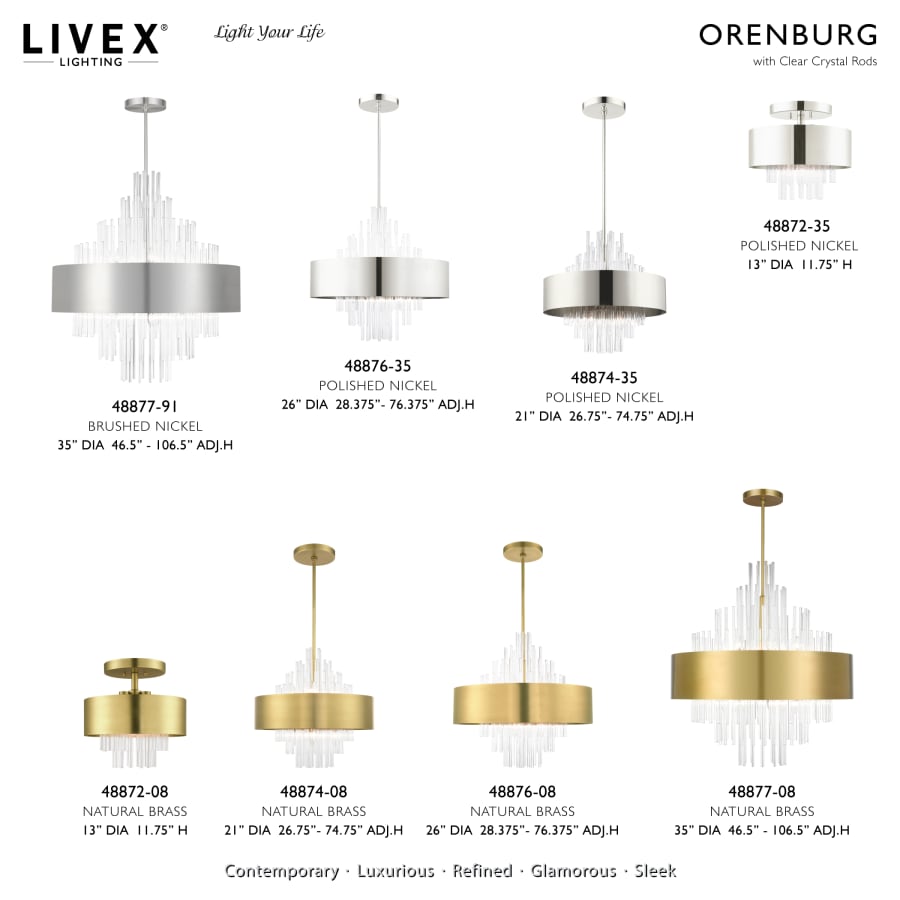 Livex Lighting Orenburg 14 Light 35" Wide Crystal Waterfall Chandelier