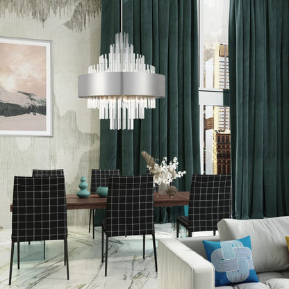 Livex Lighting Orenburg 14 Light 35" Wide Crystal Waterfall Chandelier